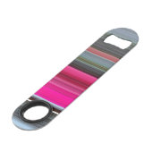 Abstract nummer 1: Cerise en grijs Speed Flessenopener (Achterkant Gekanteld)