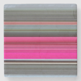 Abstract nummer 1: Cerise en grijs Stenen Onderzetter