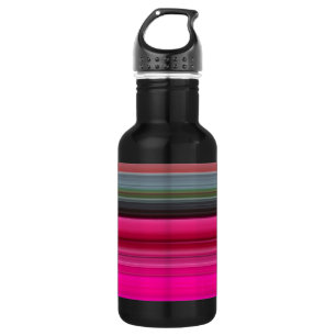 Abstract nummer 1: Cerise en grijs Waterfles