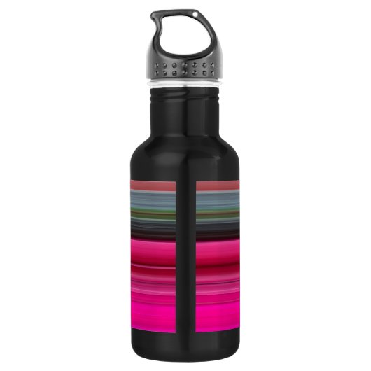 Abstract nummer 1: Cerise en grijs Waterfles (Achterkant)