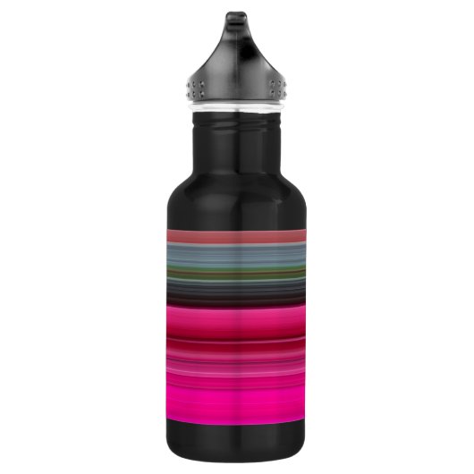 Abstract nummer 1: Cerise en grijs Waterfles (Rechts)