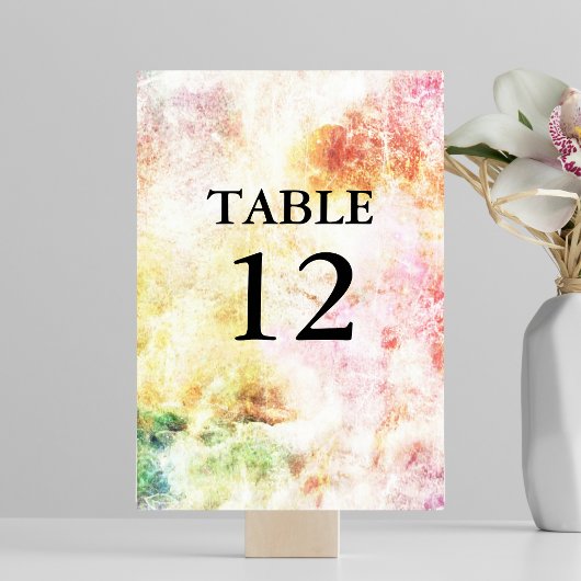 Abstract nummer van de huwelijkslentekleuren kaart