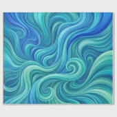 Abstract Oceaan Gradiënt Waterval Inpakpapier (Vlak)