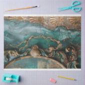 Abstract Oceaan & Schelpen, Mixed Media Kunst Tissuepapier (Craft)
