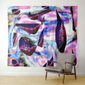 Abstract Oceaan Tapijt Wandkleed (In Situ (horizontaal))