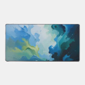 Abstract Ocean Breeze – Fluid Blue & Green Art Bureaumat (Voorkant)