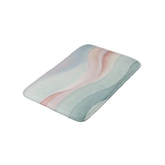 Abstract Ocean Waves Pastel colors Badmat (Gekanteld)