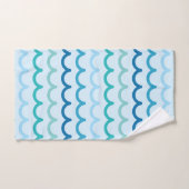 Abstract Ocean Waves Patroon Bad Handdoek (Handdoek)