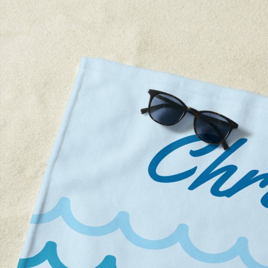 Abstract Ocean Waves Patroon Strandlaken (In situ)