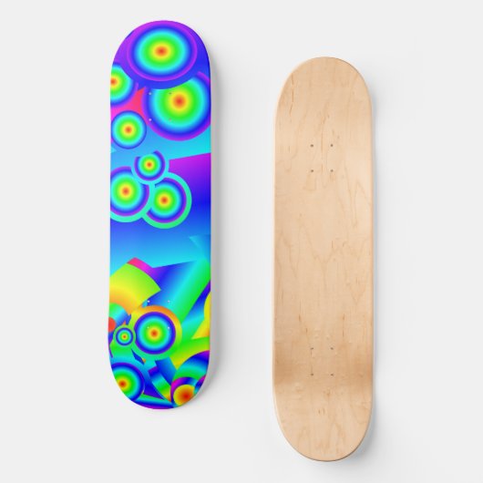 Abstract Ocean waves Persoonlijk Skateboard (Voorkant)