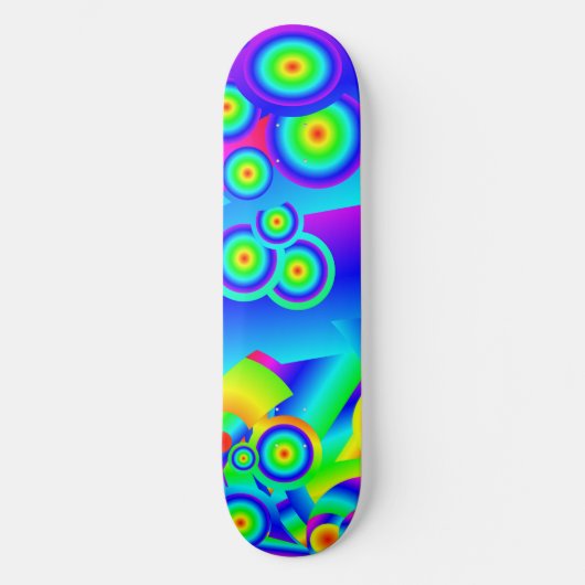 Abstract Ocean waves Persoonlijk Skateboard (Voorkant)