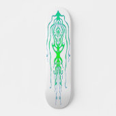 Abstract Octopus Tribal Squid Tattoo Design Persoonlijk Skateboard (Voorkant)