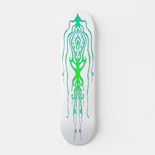 Abstract Octopus Tribal Squid Tattoo Design Persoonlijk Skateboard (Voorkant)