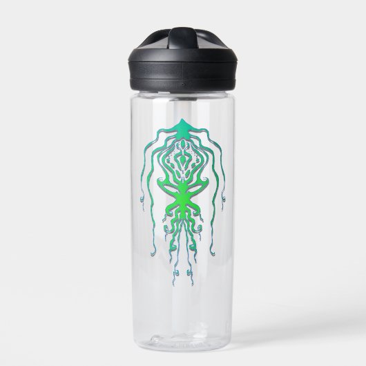Abstract Octopus Tribal Squid Tattoo Design Waterfles (Voorkant)