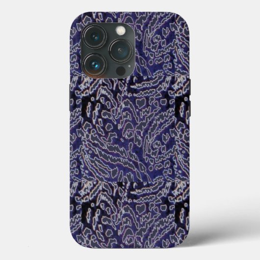 Abstract Oerwoud-blauw Case-Mate iPhone Case (Achterkant)