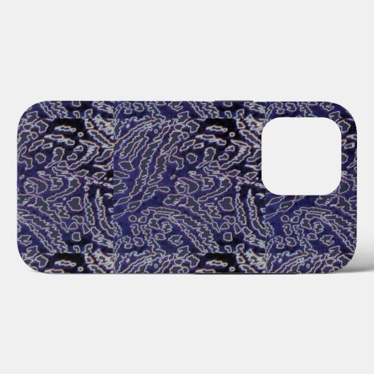 Abstract Oerwoud-blauw Case-Mate iPhone Case (Achterkant (horizontaal))