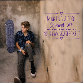 Abstract Oerwoud-blauw Persoonlijk Skateboard