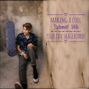 Abstract Oerwoud-blauw Persoonlijk Skateboard