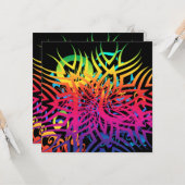 Abstract Oerwoud Kaart (Voorkant / Achterkant in situ)