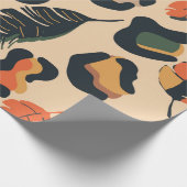 Abstract oerwoud naadloos patroon, wild dier backg cadeaupapier (Hoek)