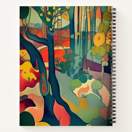 Abstract Oerwoud Notitieboek (Achterkant)