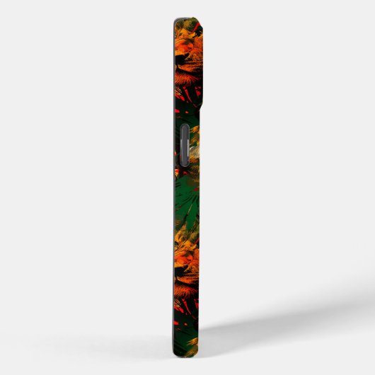 Abstract Oerwoud Rasta Lion One Love Reggae Jamaic Case-Mate iPhone Case (Achterkant / Rechts)