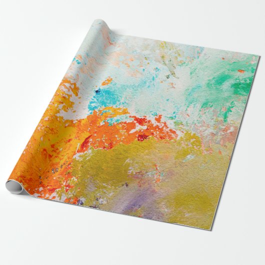 abstract oil paint texture on canvas, backgroundba cadeaupapier (Uitgerold)