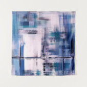 Abstract oil painting on canvas, hand drawn artwor wandkleed (Voorkant)