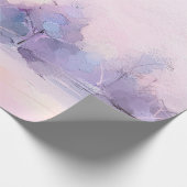 Abstract oil painting winter forest landscape. Sem Cadeaupapier (Hoek)