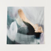 Abstract oil texture background. Paint on canvas. Wandkleed (Voorkant (horizontaal))