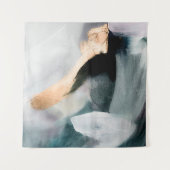 Abstract oil texture background. Paint on canvas. Wandkleed (Voorkant)