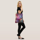 Abstract Old Rose Floral Cloud Landscape Tote Bag (Op model)