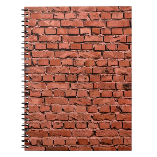 Abstract Old Vintage Cracked Bumpy Rough Brick Wal Notitieboek (Voorkant)