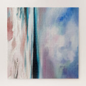 Abstract oliecanvas: hedendaagse textuur legpuzzel (Horizontaal)