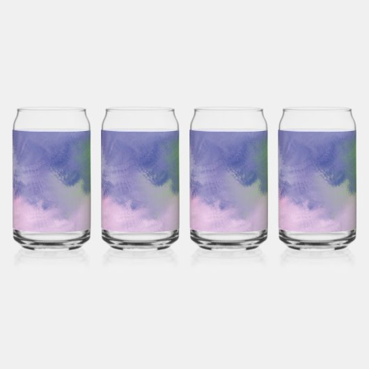 abstract olieverfschilderij blikvorm glas (Achterkant)