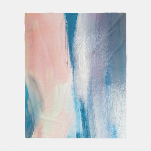 Abstract olieverfschilderij, canvastextuur. fleece deken (Voorkant)