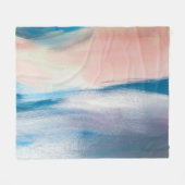 Abstract olieverfschilderij, canvastextuur. fleece deken (Voorkant (Horizontaal))