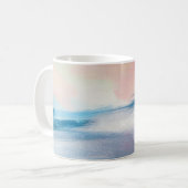 Abstract olieverfschilderij, canvastextuur. koffiemok (Voorkant links)