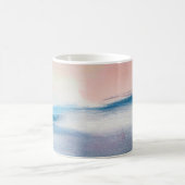 Abstract olieverfschilderij, canvastextuur. koffiemok (Center)