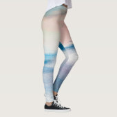 Abstract olieverfschilderij, canvastextuur. leggings (Rechts)