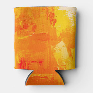 Abstract olieverfschilderij, kleurrijke textuur. blikjeskoeler