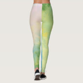 abstract olieverfschilderij leggings (Achterkant)