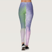 abstract olieverfschilderij leggings (Achterkant)