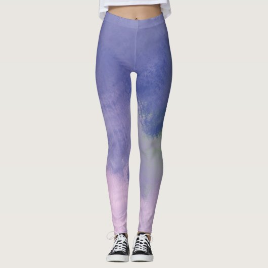 abstract olieverfschilderij leggings (Voorkant)