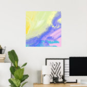 abstract olieverfschilderij poster (Thuiskantoor)
