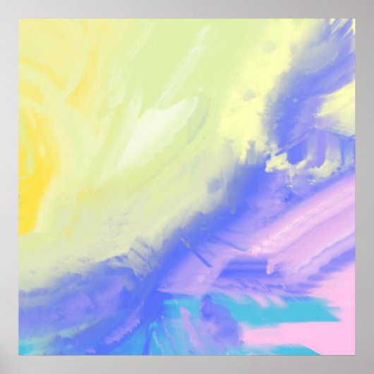 abstract olieverfschilderij poster (Voorkant)
