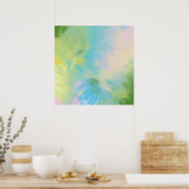 abstract olieverfschilderij poster (Keuken)