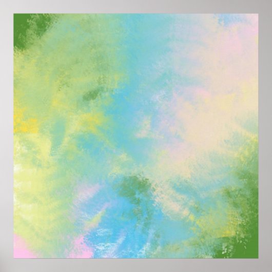 abstract olieverfschilderij poster (Voorkant)