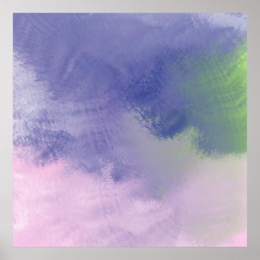 abstract olieverfschilderij poster (Voorkant)