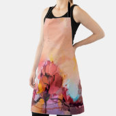 Abstract olieverfschilderlandschap. Kleurblauwe pe Schort (Insitu)